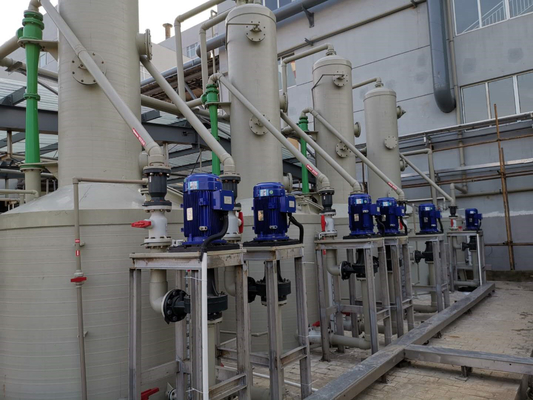 産業用アプリケーションにおけるHCl/HF/NH3脱硫のための強力なガス吸収システム
